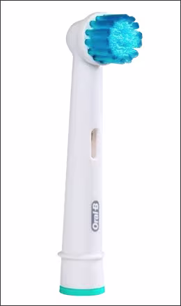 Photo showing a Oral-B Sensitive Clean power brush head