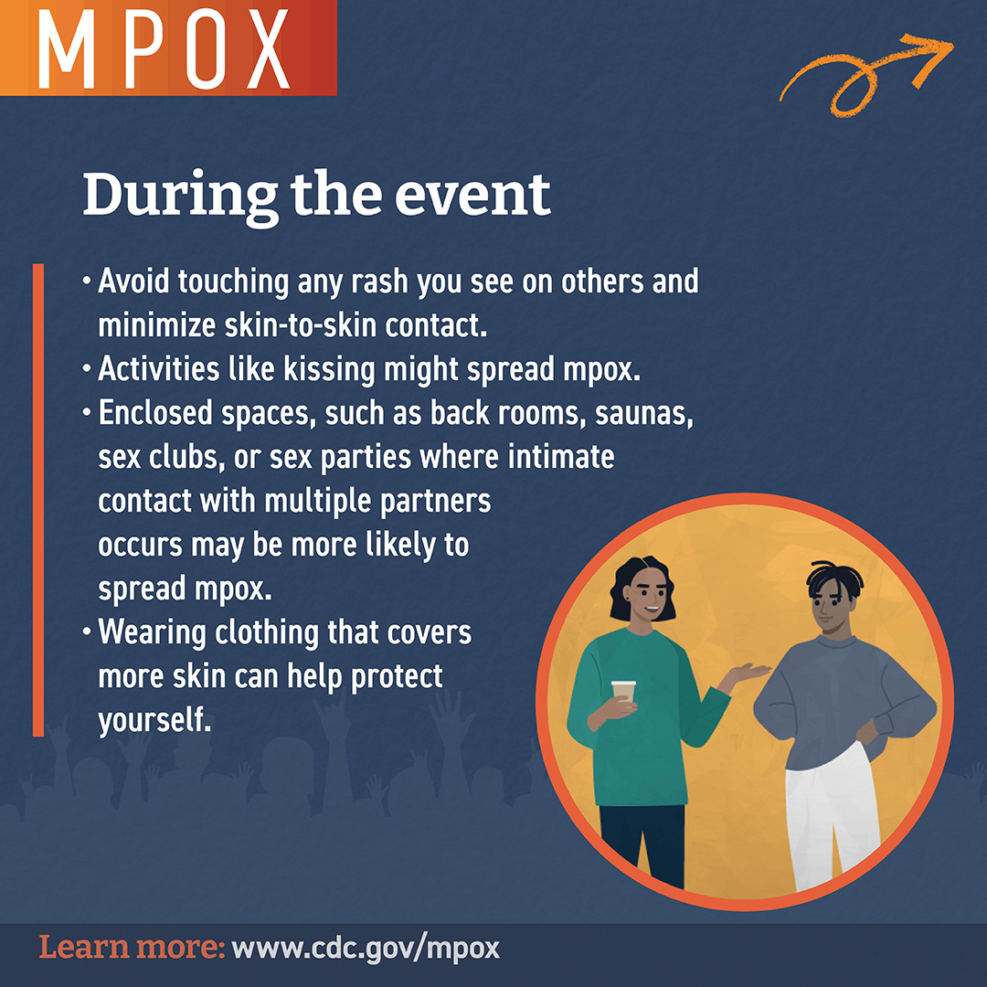 During the event monkeypox social media button