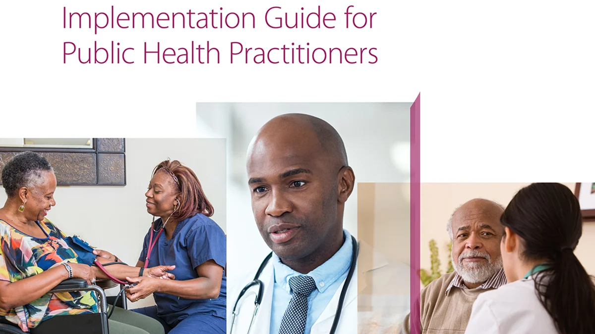 Grady-Implementation-Guide Cover of Grady Implementation Guide, with photos of health care providers and patients
