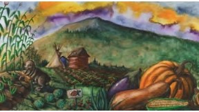 Traditional Foods Illustrated scenery from Eagle Books artwork